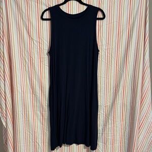 Time and Tru Navy Blue Midi Dress